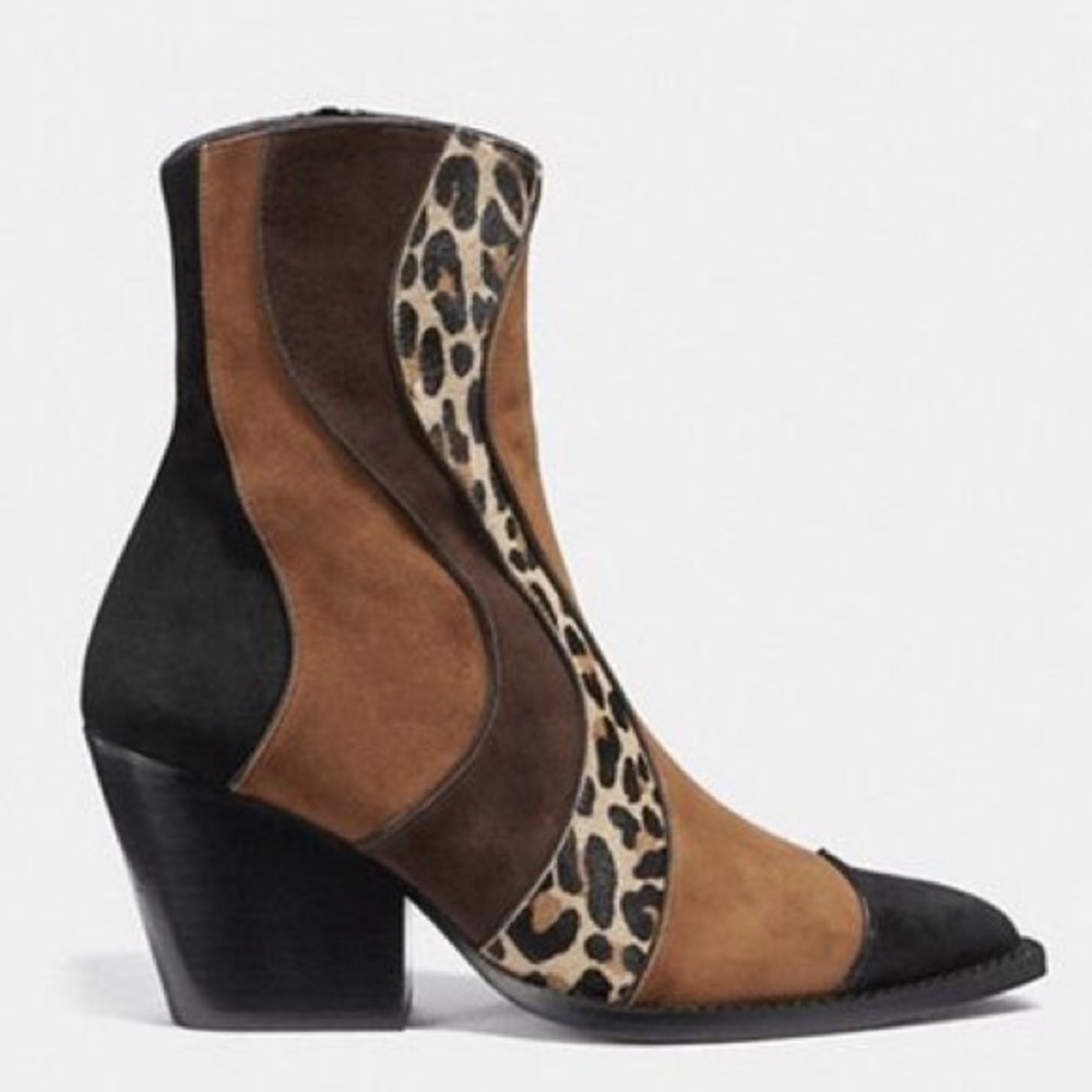 Coach Leopard Suede Boots - Picture 3 of 8